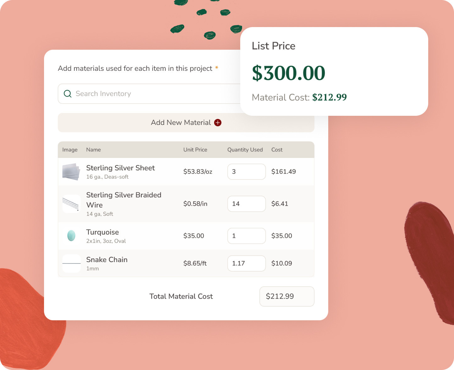 Custom Material Categories